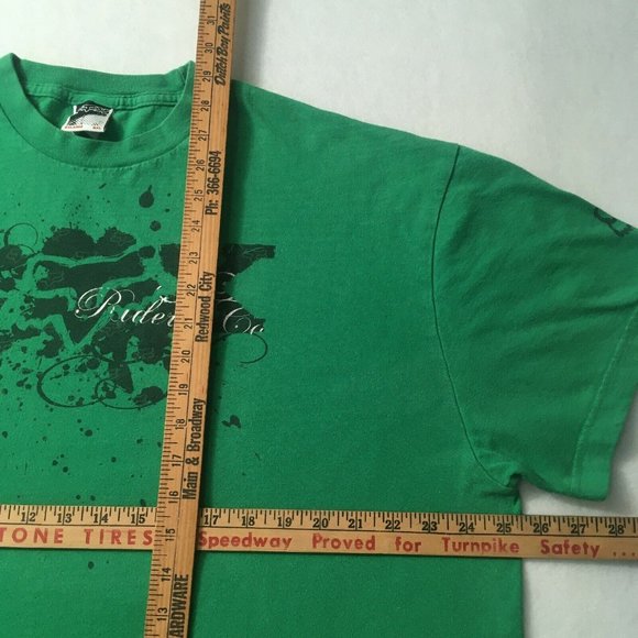 #DD Fox Riders T-Shirt Mens XL Moto green Short Sleeve Shirt 2xl motocross - Picture 2 of 10